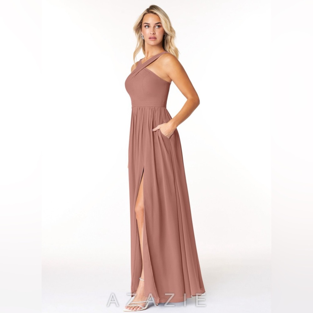 NWT Azazie Elvira - Cedar Rose